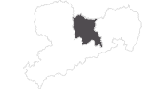 Karte der Reiseziele Sächsisches Elbland
