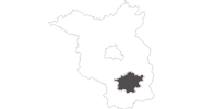 Karte der Reiseziele im Spreewald
