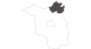 Karte der Reiseziele in der Uckermark