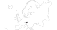 Karte der Reiseziele in Österreich