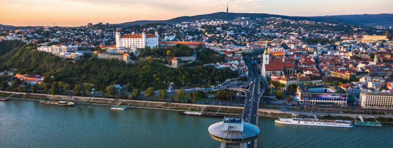 Zahlreiche Sehenswürdigkeiten warten in der Hauptstadt Bratislava.