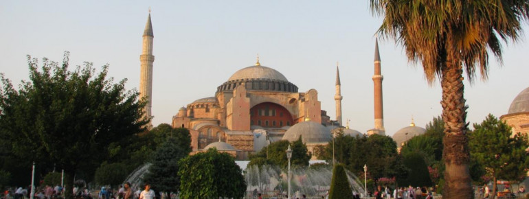 Blick auf die Hagia Sophia in Istanbul