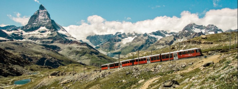 Die Gornergratbahn in Zermatt