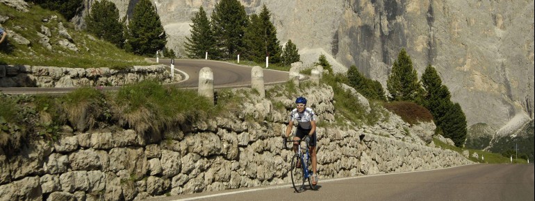Auf dem Weg zum Passo Sella
