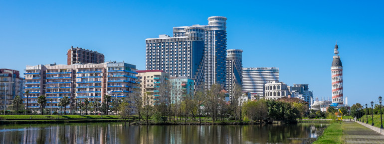 Batumi's skyline by the Black Sea