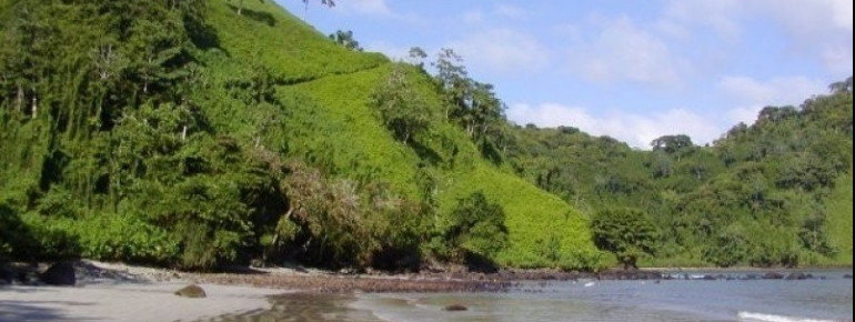 Die Catham-Bucht auf der Isla del Coco