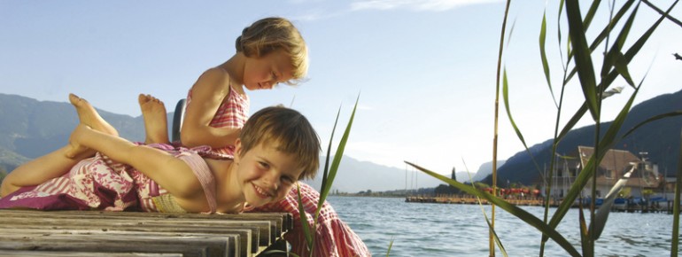 Badespaß am Kalterersee