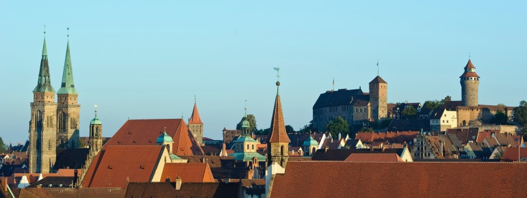 Die Kaiserburg thront über Nürnberg.