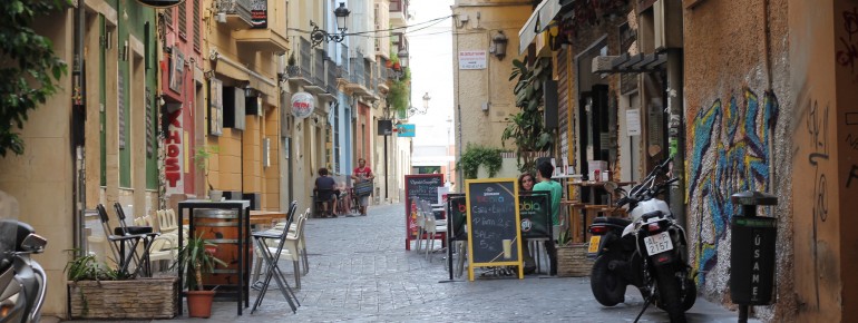 In den Straßen von Malaga