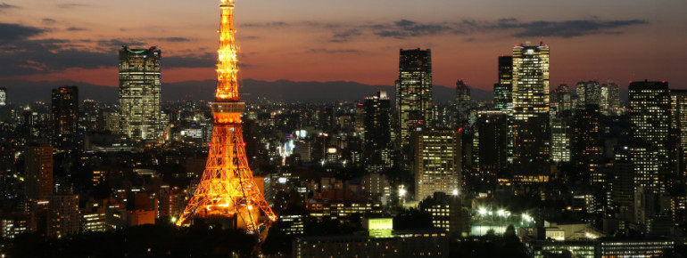 Der Tokyo Tower ist eines der Wahrzeichen Tokios.